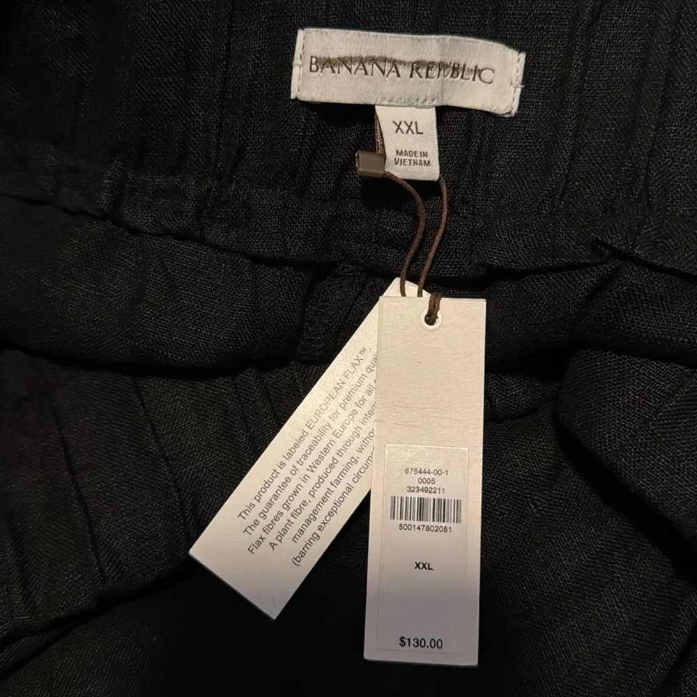 NWT! Banana Republic Black Linen Culotte - Multiple 🕰️